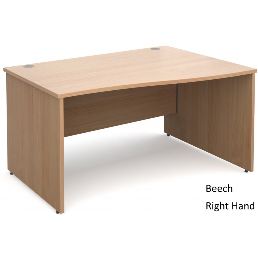 Maestro 25 Wave Office Desk - Panel End Legs